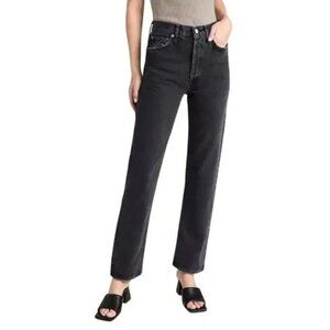 Agolde Women's Straight Leg Jeans - Black